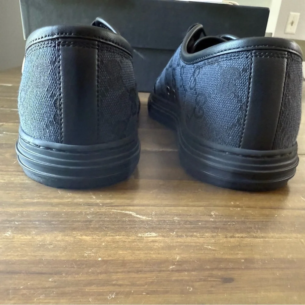 Gucci GG Canvas Low ‘Gray Black’ Shoes